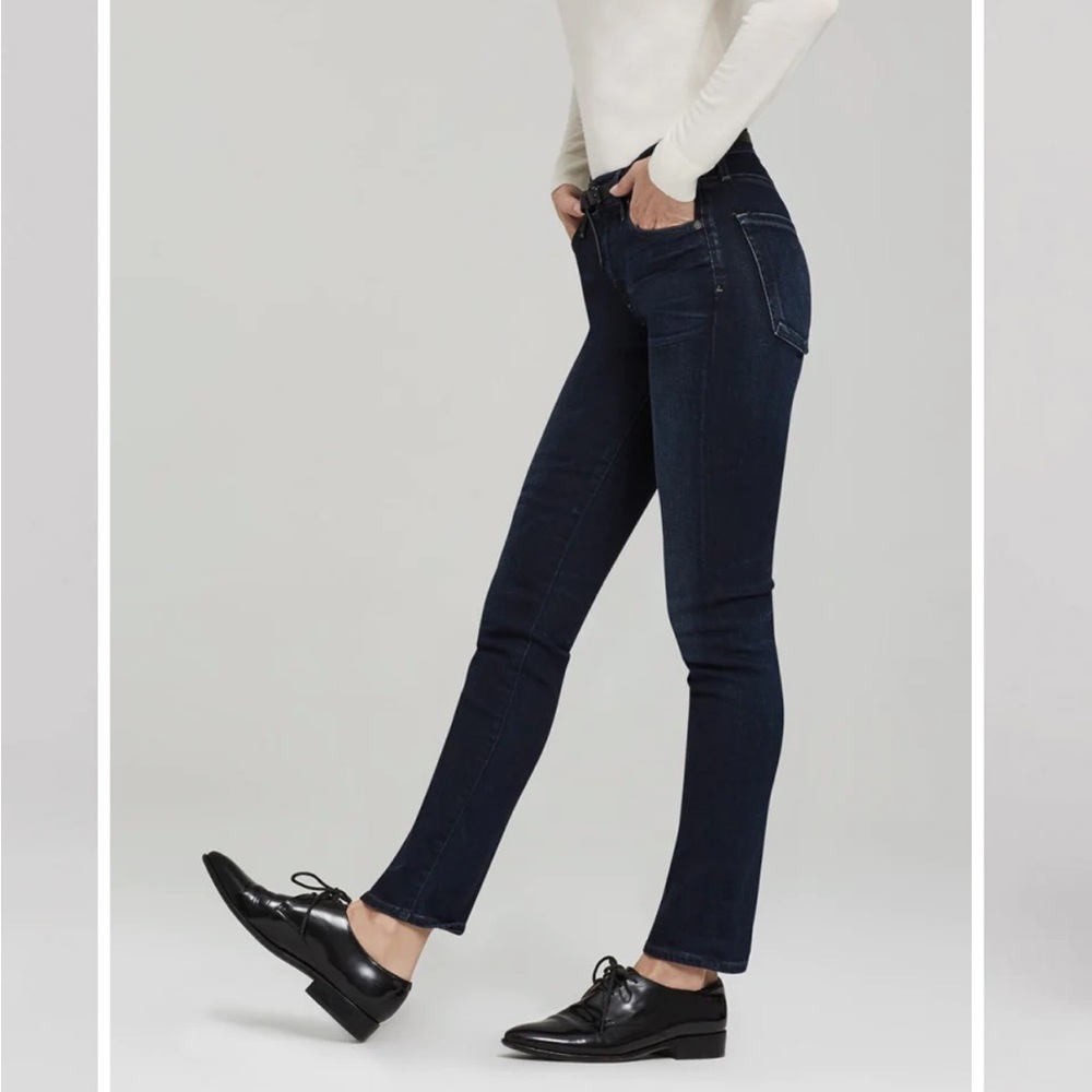 Agnes midrise slim straight jeans